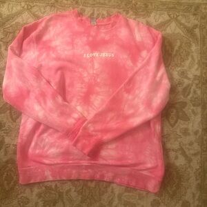 Pink Tie-Dye Sweatshirt